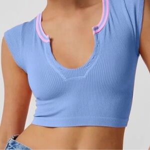 Urban Outfitters Out from Under Top (Blue and Pink)